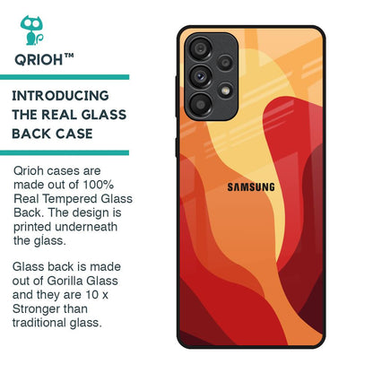 Magma Color Pattern Glass Case for Samsung Galaxy A33 5G