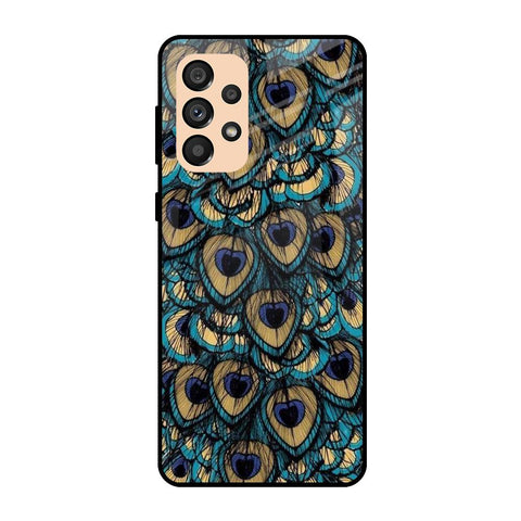 Peacock Feathers Samsung Galaxy A33 5G Glass Cases & Covers Online