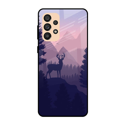 Deer In Night Samsung Galaxy A33 5G Glass Cases & Covers Online