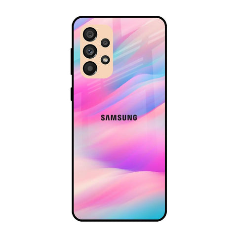 Colorful Waves Samsung Galaxy A33 5G Glass Cases & Covers Online