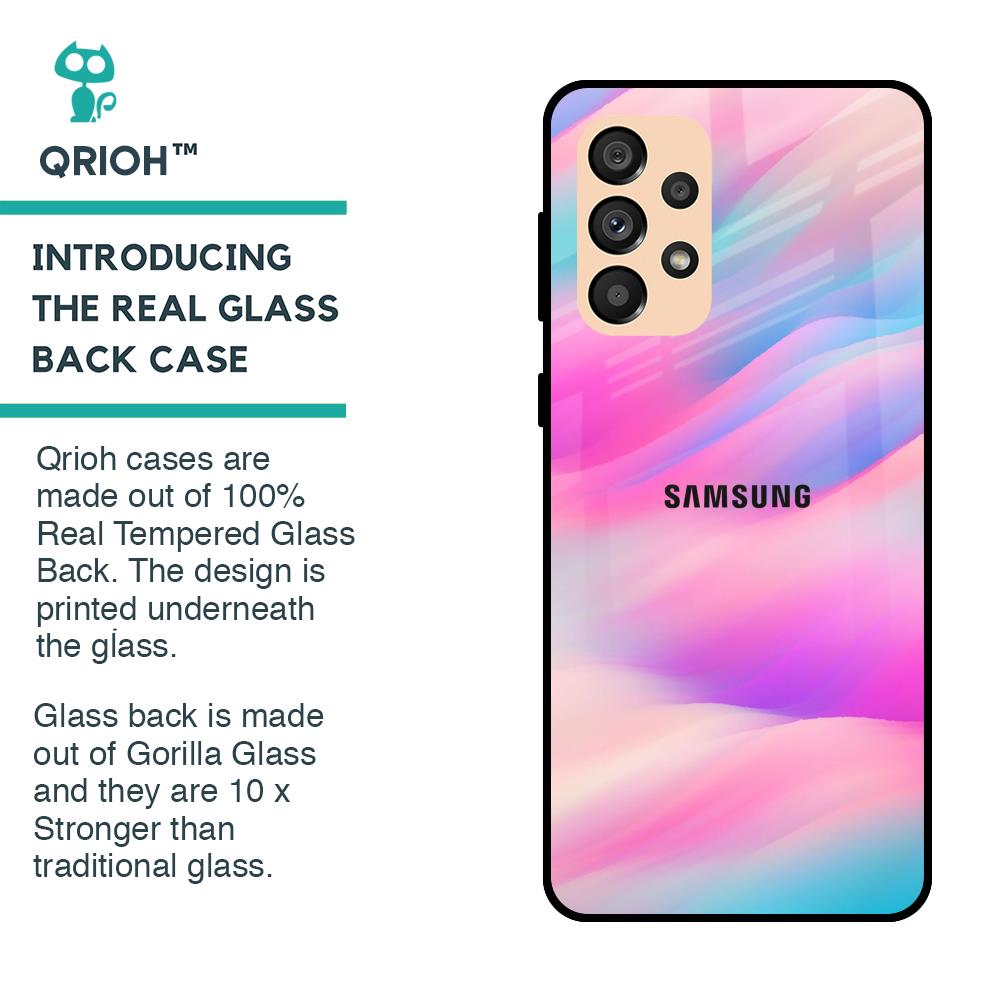 Colorful Waves Glass case for Samsung Galaxy A33 5G