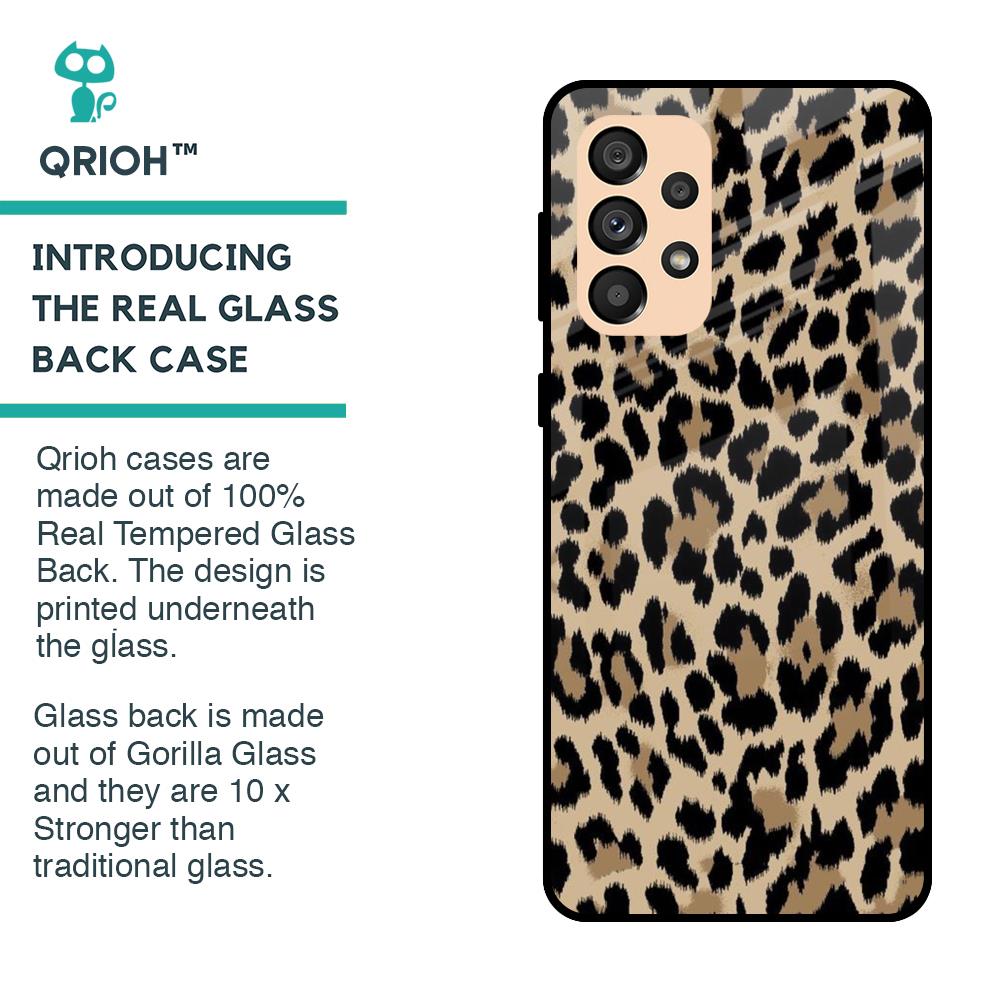 Leopard Seamless Glass Case For Samsung Galaxy A33 5G