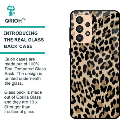 Leopard Seamless Glass Case For Samsung Galaxy A33 5G