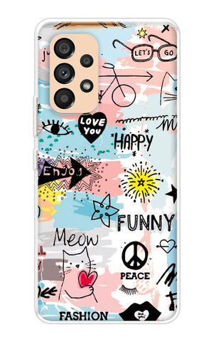 Happy Doodle Samsung Galaxy A33 5G Back Cover