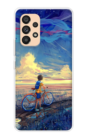 Riding Bicycle to Dreamland Samsung Galaxy A33 5G Back Cover