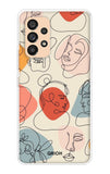 Abstract Faces Samsung Galaxy A33 5G Back Cover