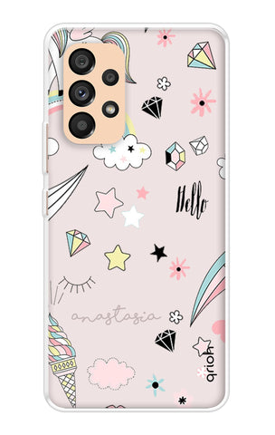 Unicorn Doodle Samsung Galaxy A33 5G Back Cover