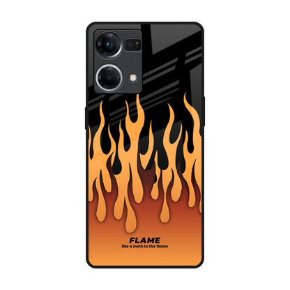 Fire Flame OPPO F21 Pro Glass Back Cover Online