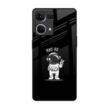 Peace Out Astro OPPO F21 Pro Glass Back Cover Online