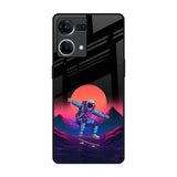 Retro Astronaut OPPO F21 Pro Glass Back Cover Online