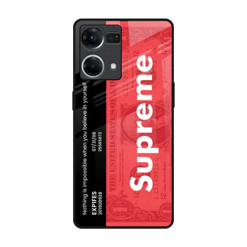 Supreme Ticket OPPO F21 Pro Glass Back Cover Online
