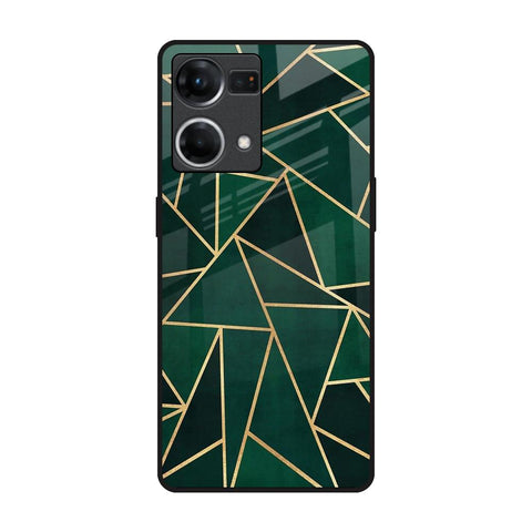 Abstract Green OPPO F21 Pro Glass Back Cover Online
