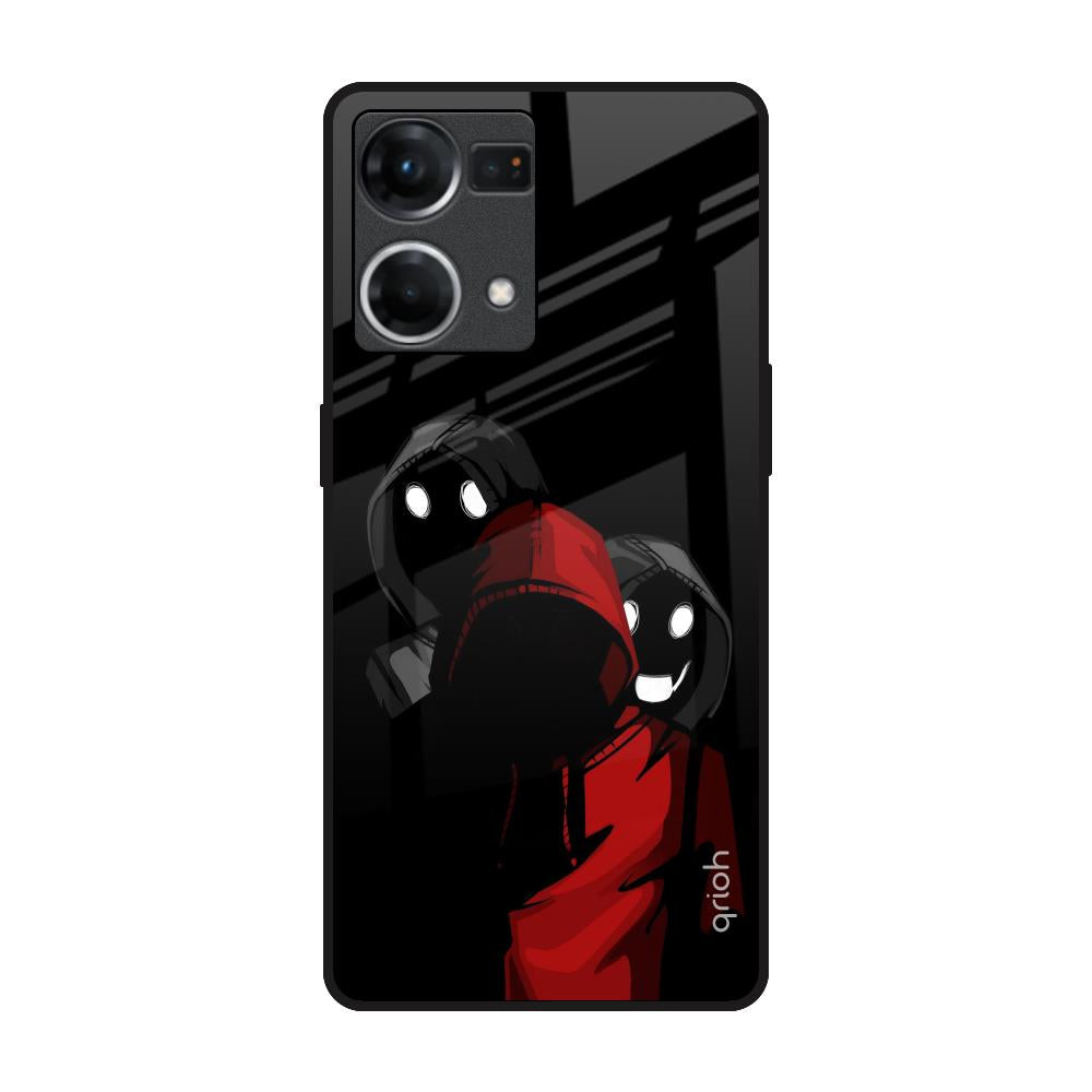 Shadow Character OPPO F21 Pro Glass Back Cover Online