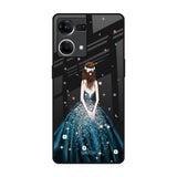 Queen Of Fashion OPPO F21 Pro Glass Back Cover Online
