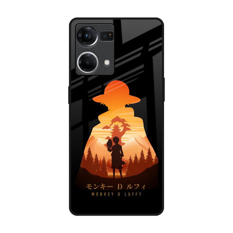Luffy One Piece OPPO F21 Pro Glass Back Cover Online