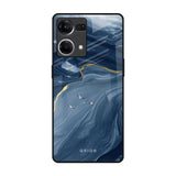 Deep Ocean Marble OPPO F21 Pro Glass Back Cover Online