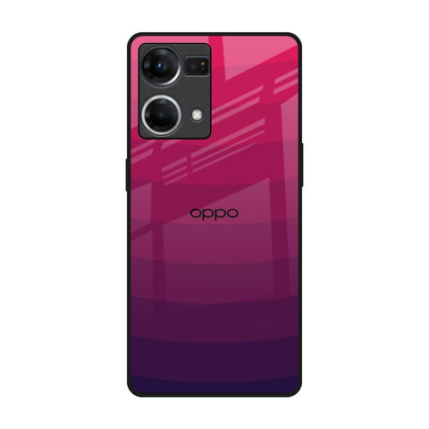 Wavy Pink Pattern OPPO F21 Pro Glass Back Cover Online