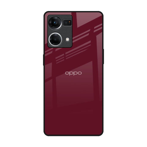 Classic Burgundy OPPO F21 Pro Glass Back Cover Online