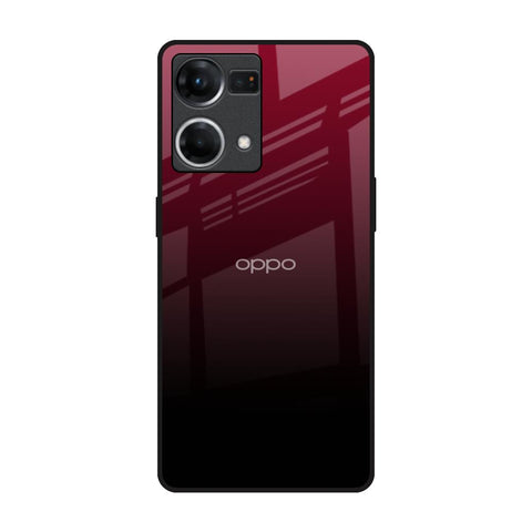Wine Red OPPO F21 Pro Glass Back Cover Online