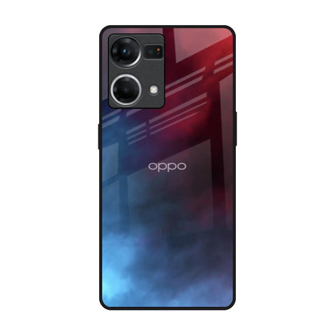 Smokey Watercolor OPPO F21 Pro Glass Back Cover Online