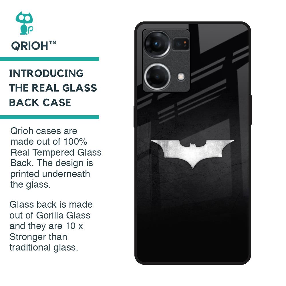 Super Hero Logo Glass Case for OPPO F21 Pro