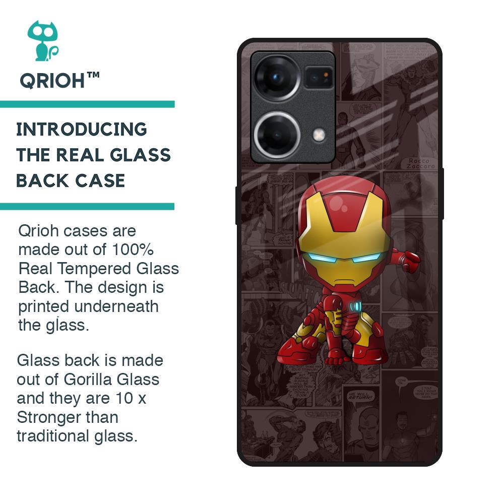 Angry Baby Super Hero Glass Case for OPPO F21 Pro