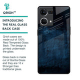 Dark Blue Grunge Glass Case for OPPO F21 Pro