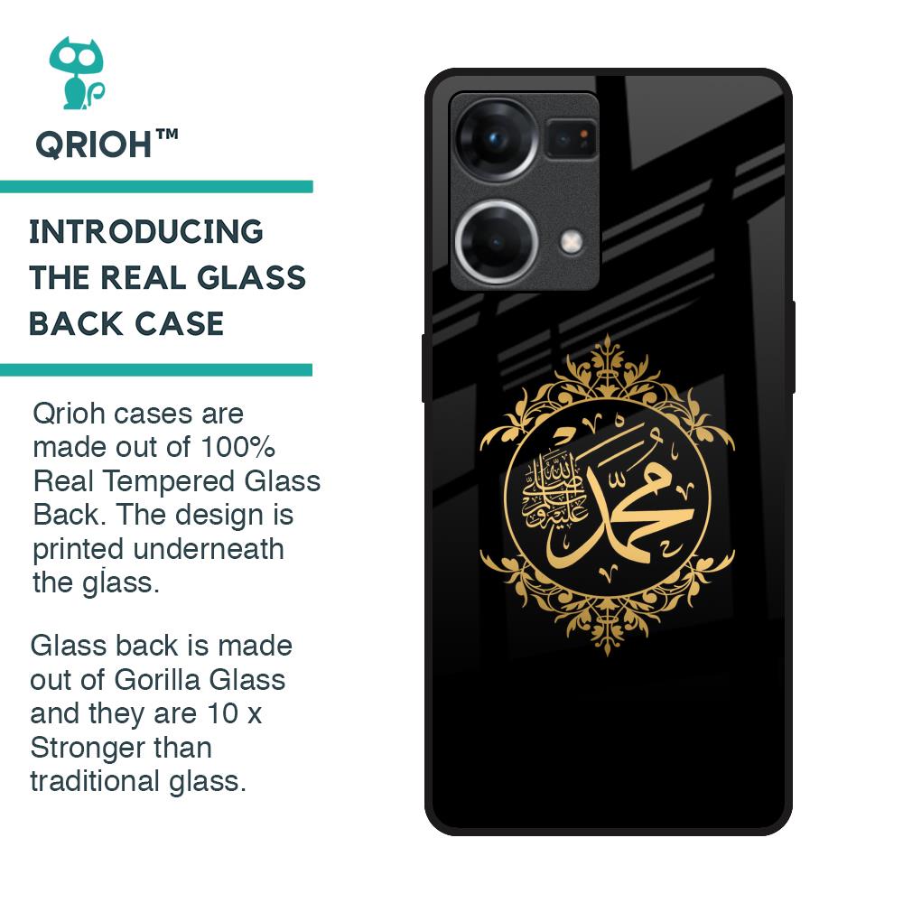 Islamic Calligraphy Glass Case for OPPO F21 Pro
