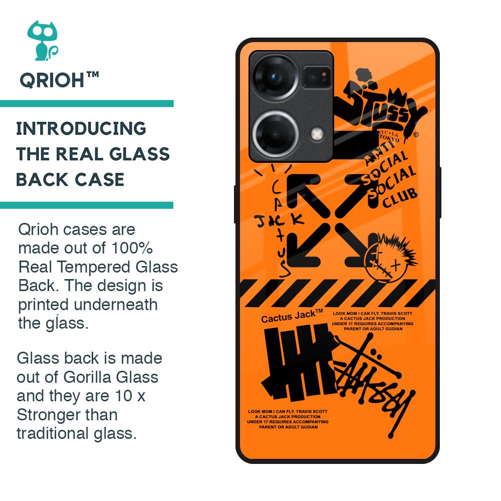Anti Social Club Glass Case for OPPO F21 Pro