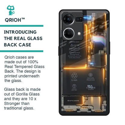 Glow Up Skeleton Glass Case for OPPO F21 Pro