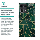 Abstract Green Glass Case For OPPO F21 Pro