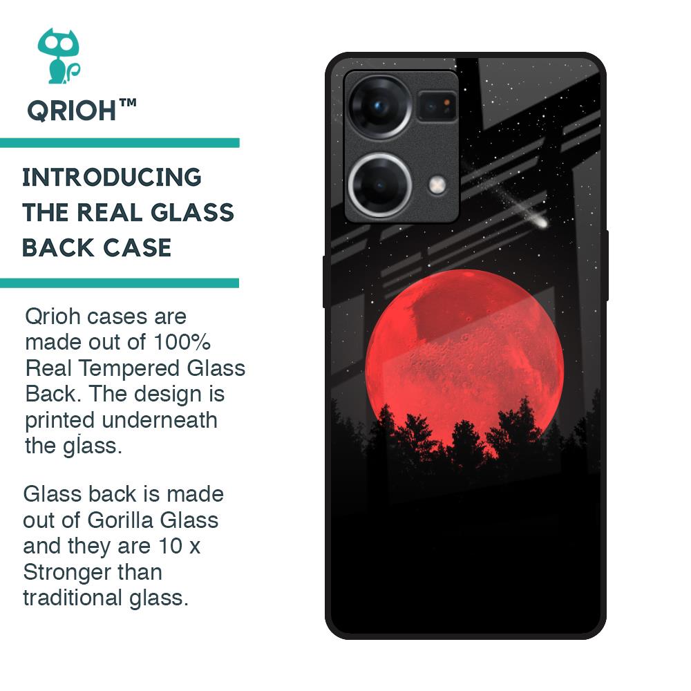Moonlight Aesthetic Glass Case For OPPO F21 Pro