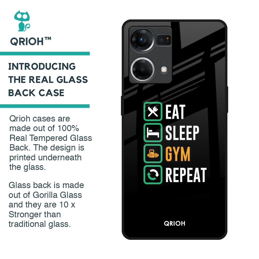 Daily Routine Glass Case for OPPO F21 Pro