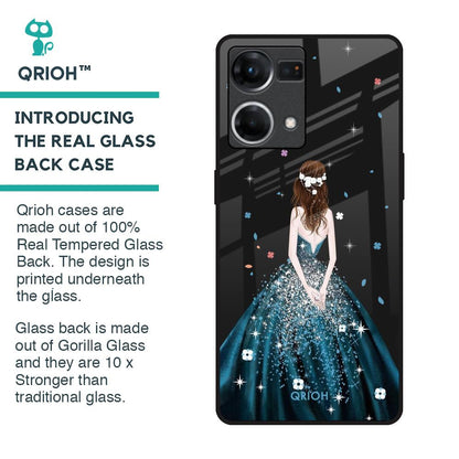 Queen Of Fashion Glass Case for OPPO F21 Pro