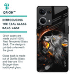 Aggressive Lion Glass Case for OPPO F21 Pro