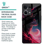 Moon Wolf Glass Case for OPPO F21 Pro