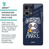 Struggling Panda Glass Case for OPPO F21 Pro