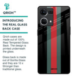 Vertical Stripes Glass Case for OPPO F21 Pro