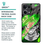 Anime Green Splash Glass Case for OPPO F21 Pro