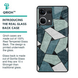 Abstact Tiles Glass Case for OPPO F21 Pro