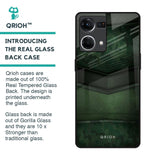 Green Leather Glass Case for OPPO F21 Pro