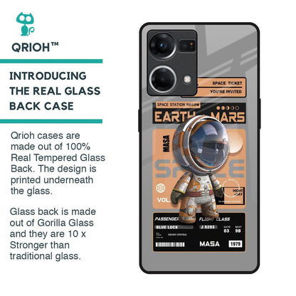 Space Ticket Glass Case for OPPO F21 Pro