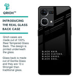 Black Soul Glass Case for OPPO F21 Pro