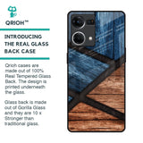 Wooden Tiles Glass Case for OPPO F21 Pro