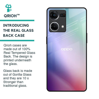Abstract Holographic Glass Case for OPPO F21 Pro