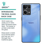 Vibrant Blue Texture Glass Case for OPPO F21 Pro