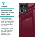 Classic Burgundy Glass Case for OPPO F21 Pro
