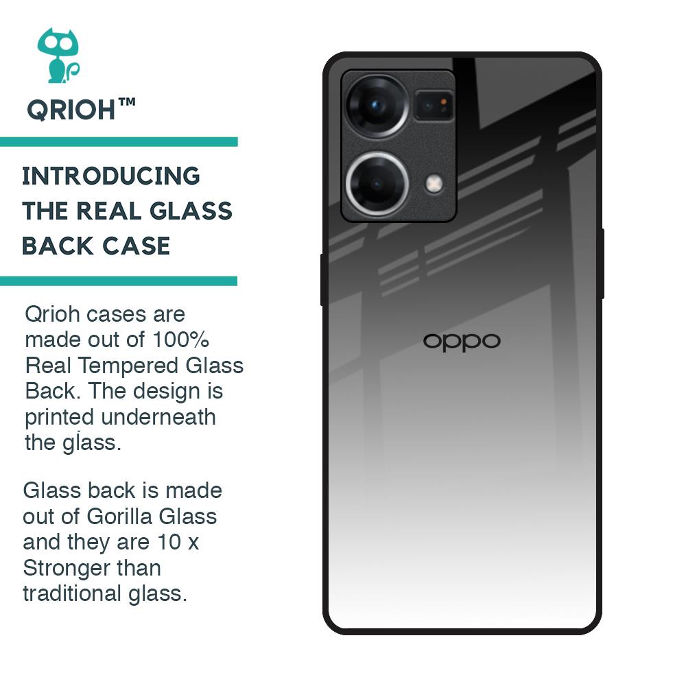 Zebra Gradient Glass Case for OPPO F21 Pro
