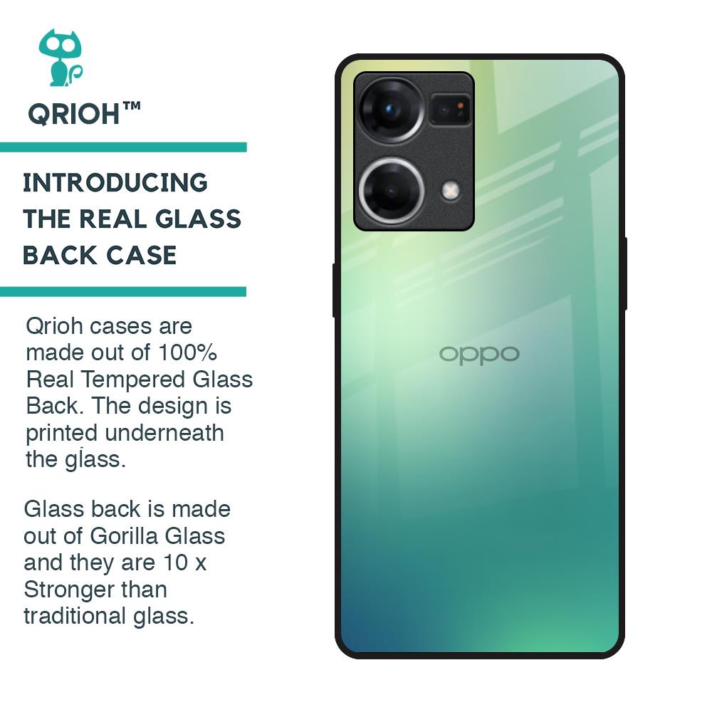 Dusty Green Glass Case for OPPO F21 Pro