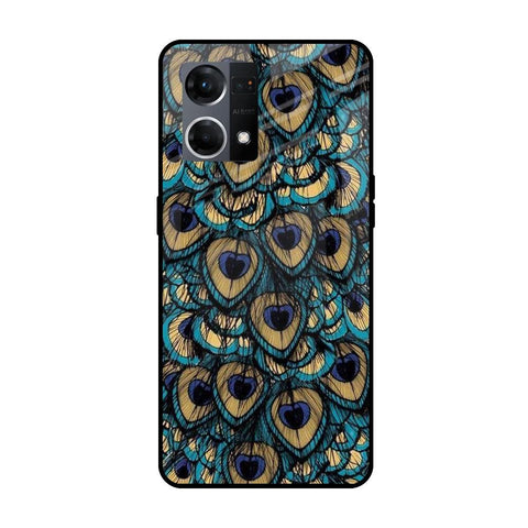 Peacock Feathers OPPO F21 Pro Glass Cases & Covers Online